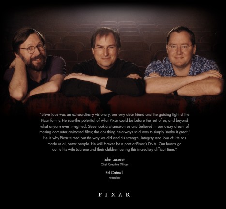Pixar's eulogy to Steve Jobs